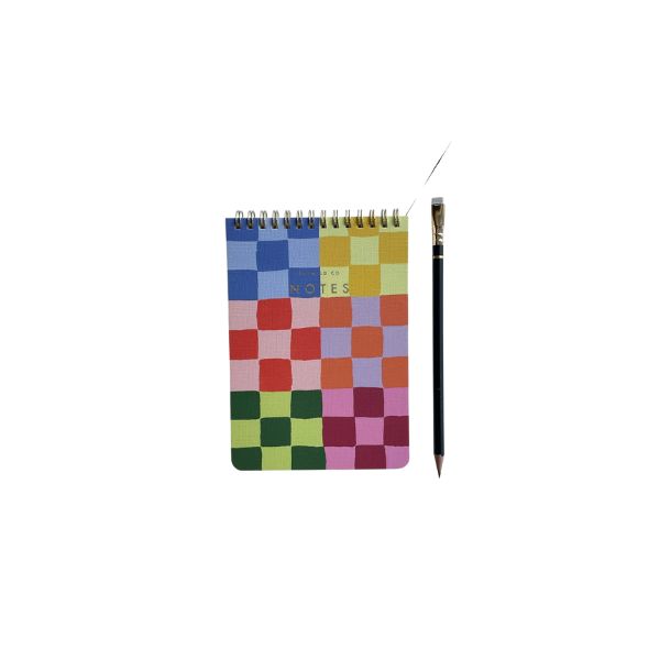 Rainbow Checks Jotter