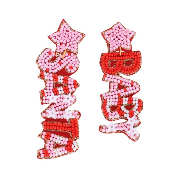 Santa Baby Long Drop Dangle Earrings