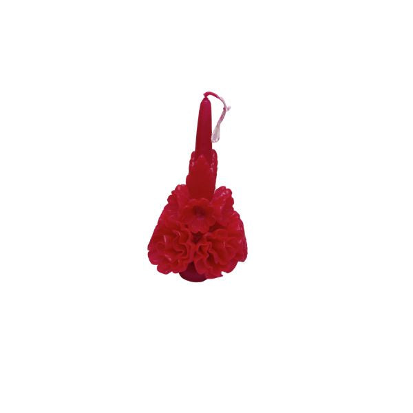 Fuschia Oaxaca Marigold Day of the Dead Candle