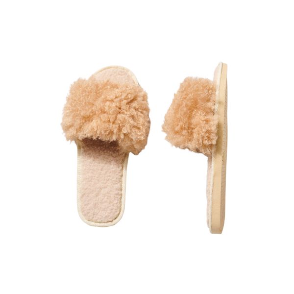 Faux Sherpa Furry Slippers