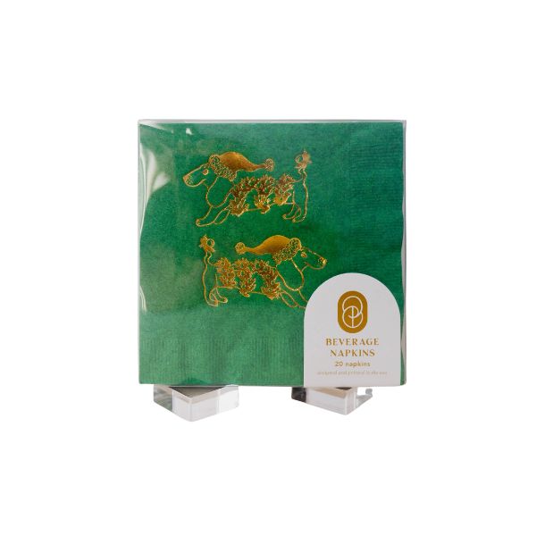 Festive Daschunds Cocktail Napkins