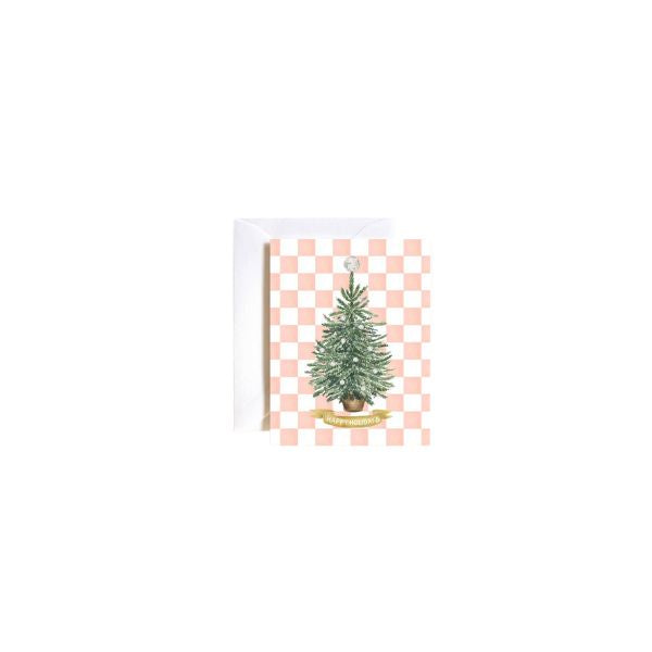 Happy Holidays Disco Tree Card