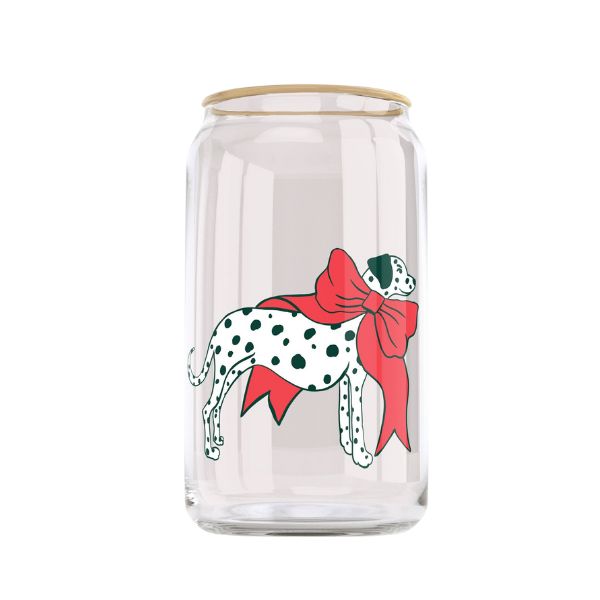 Holiday Dalmatian Glass