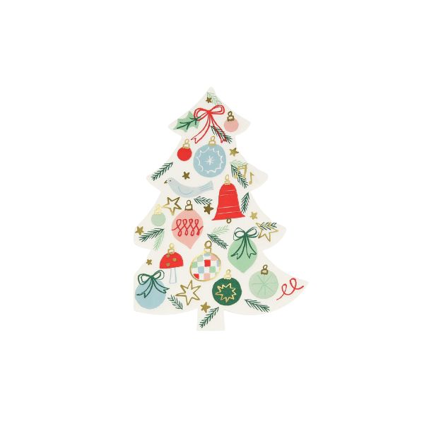 Festive Pattern Tree Napkins