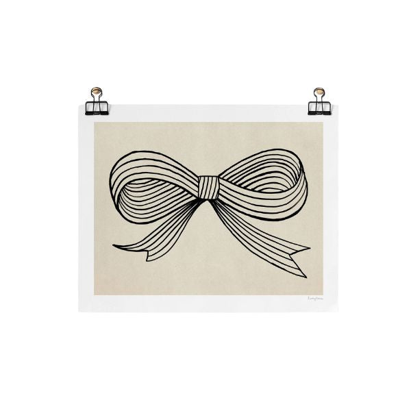 Ink Bow Print