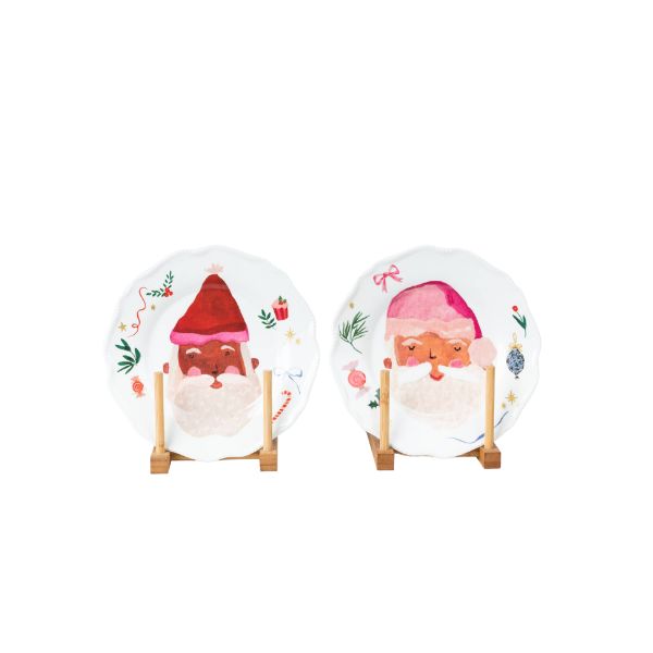 Melamine Santa Plate