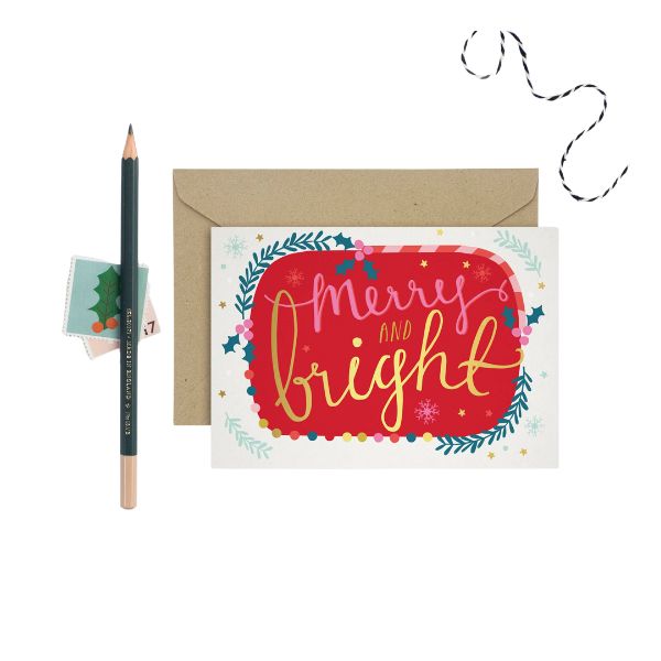 Merry and Bright Christmas Card