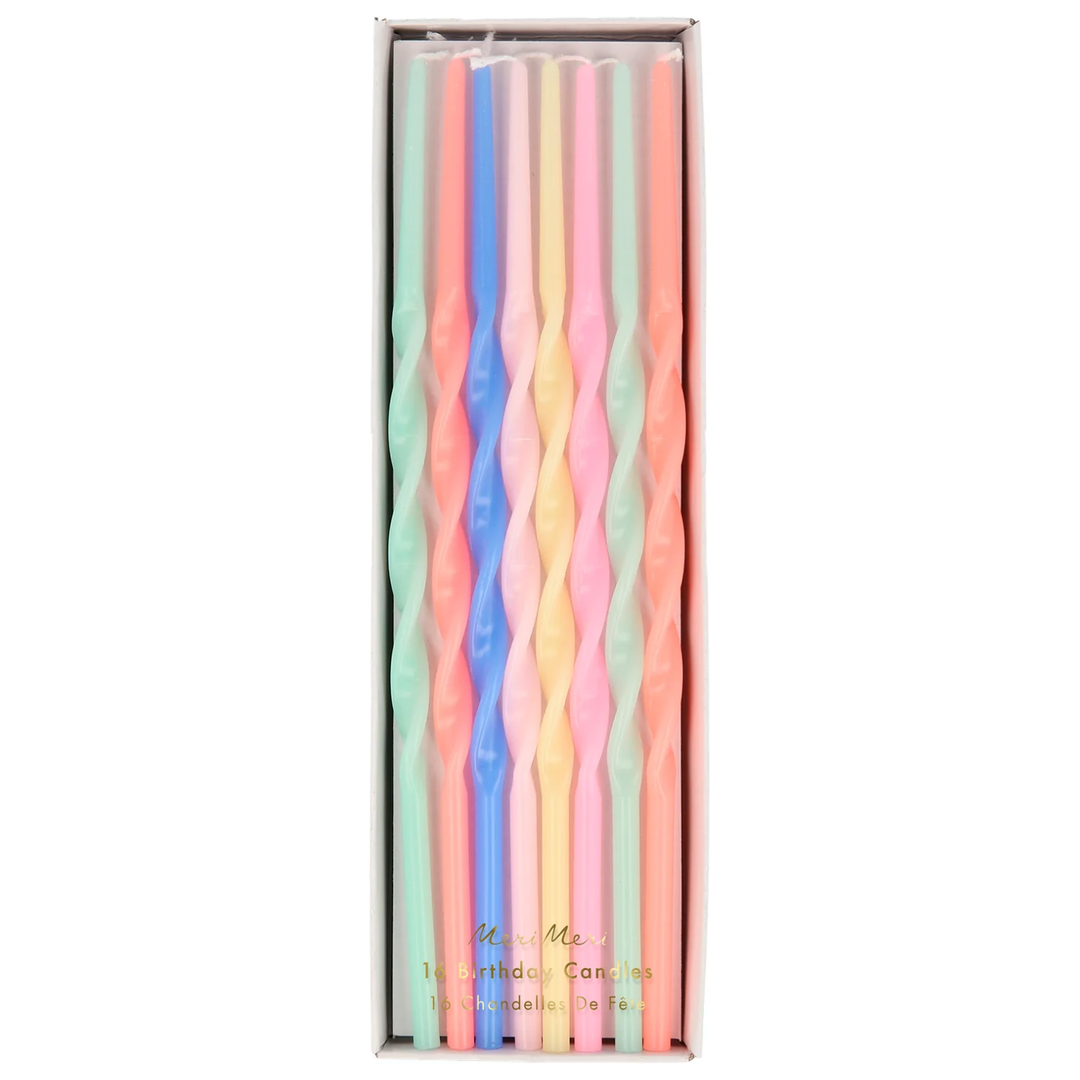 Multicolored Twisted Long Candle