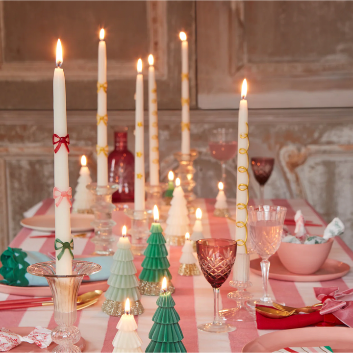 Gold Star Taper Candles
