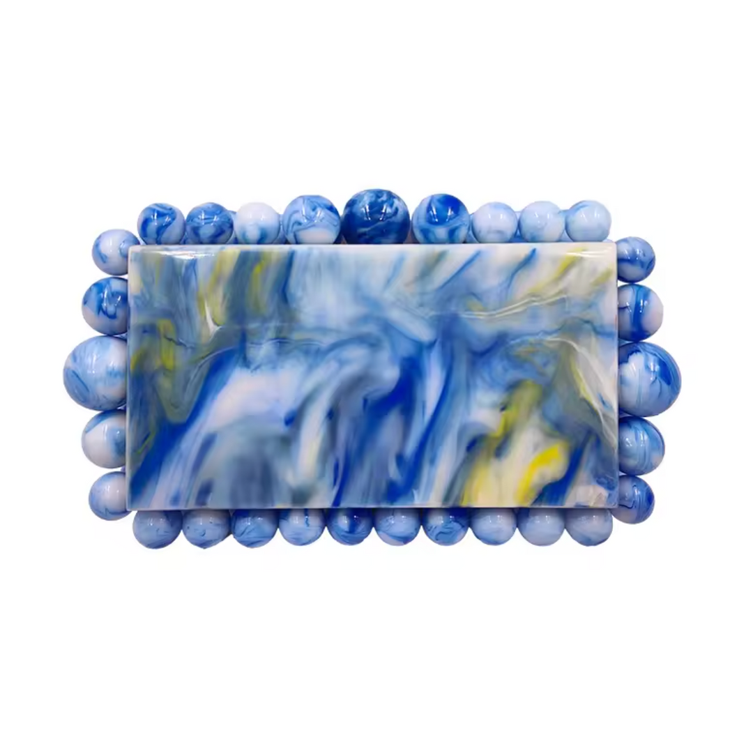 Marble Bubble Acrylic Clutch