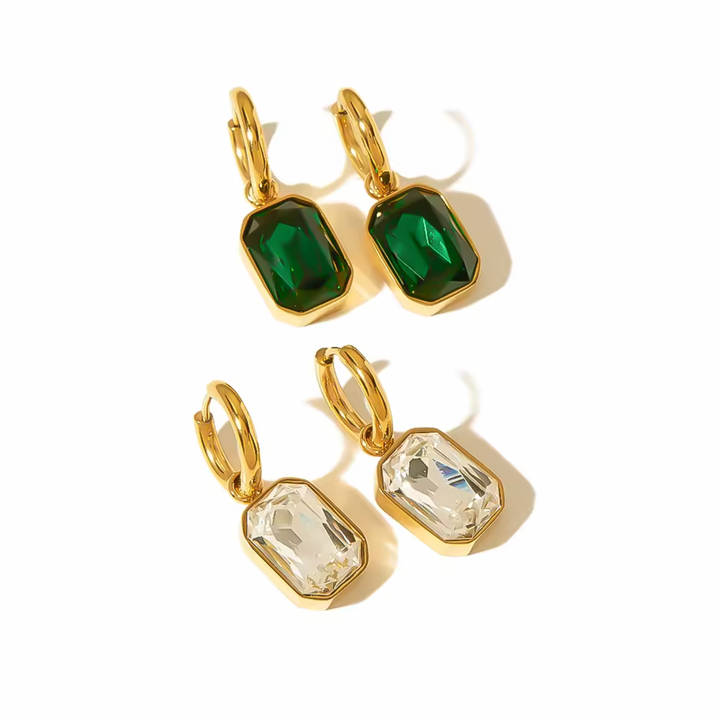 Green Emerald Gem Earring