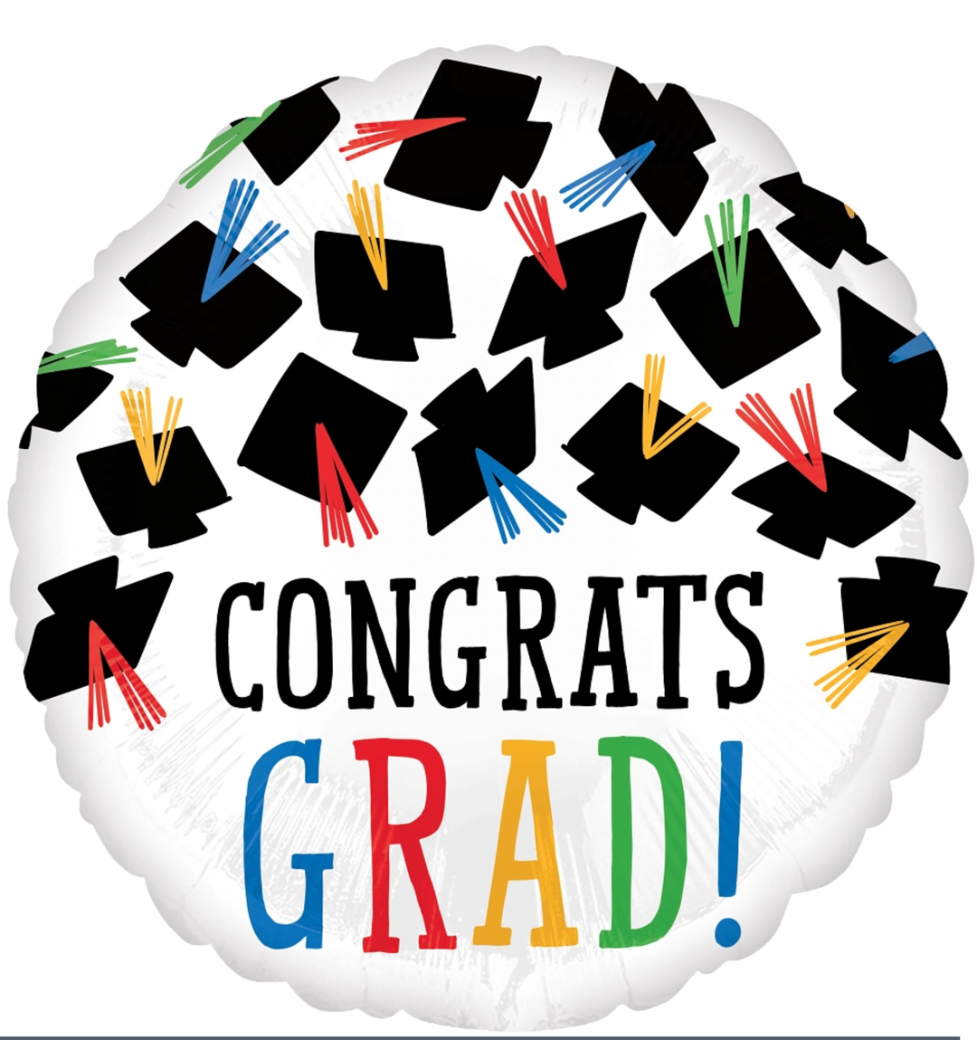 Airwalker Colorful Congrats Grad Balloon