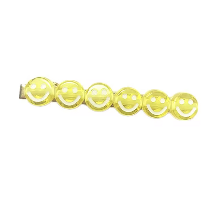 Colorful Smiley Hair Clip