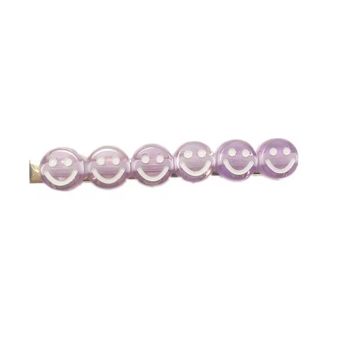 Colorful Smiley Hair Clip