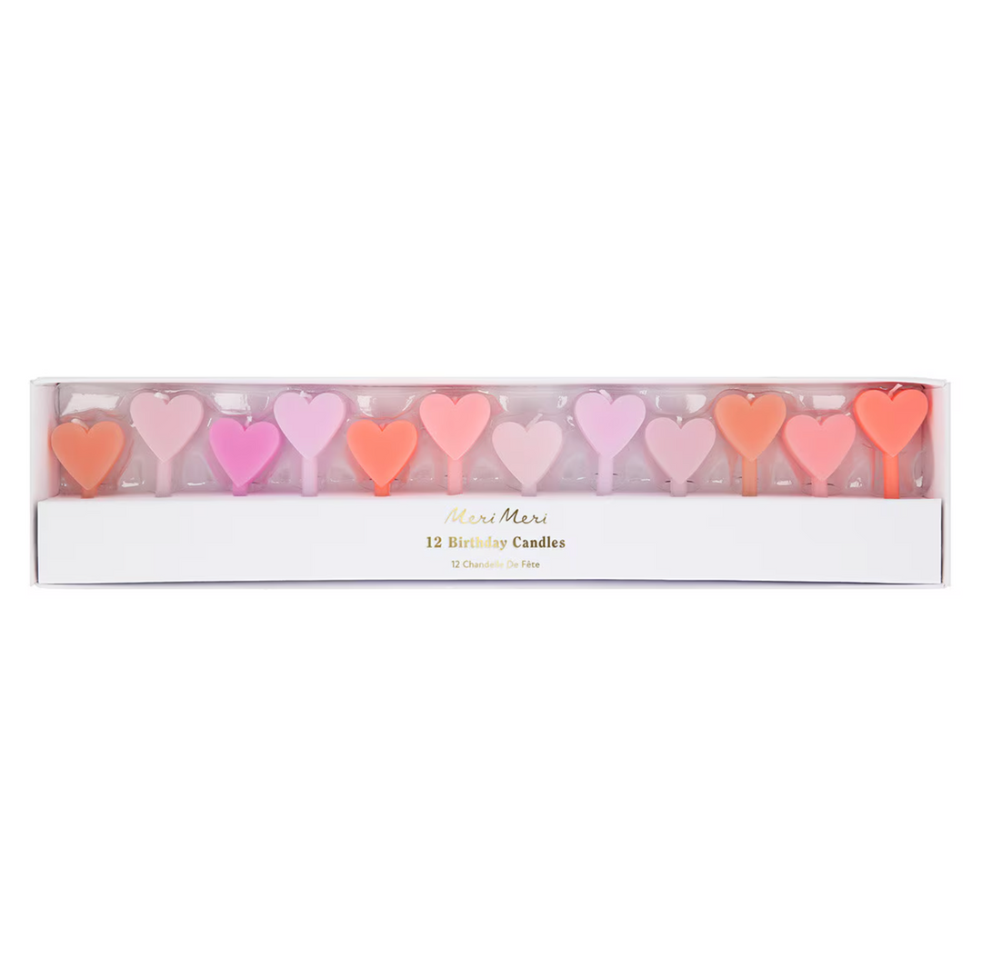 Pink Heart Candles