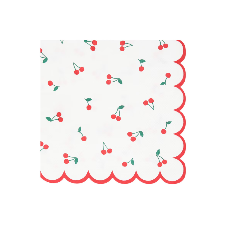 Cherry Pattern Large Napkins