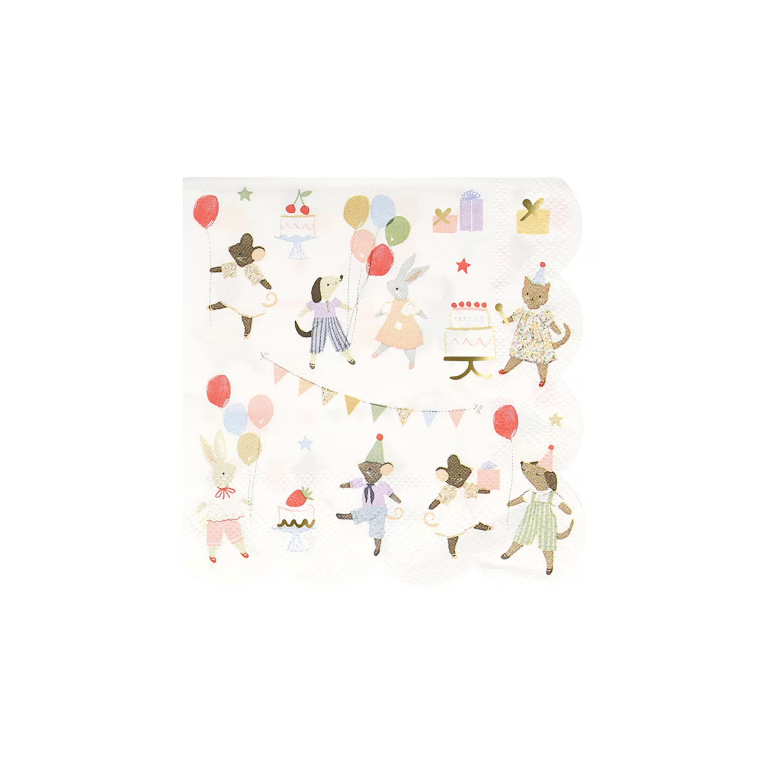 Animal Friends Small Napkins