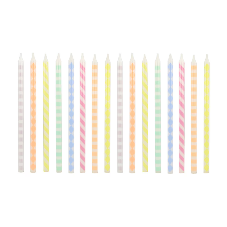 Pastel Patterned Candles