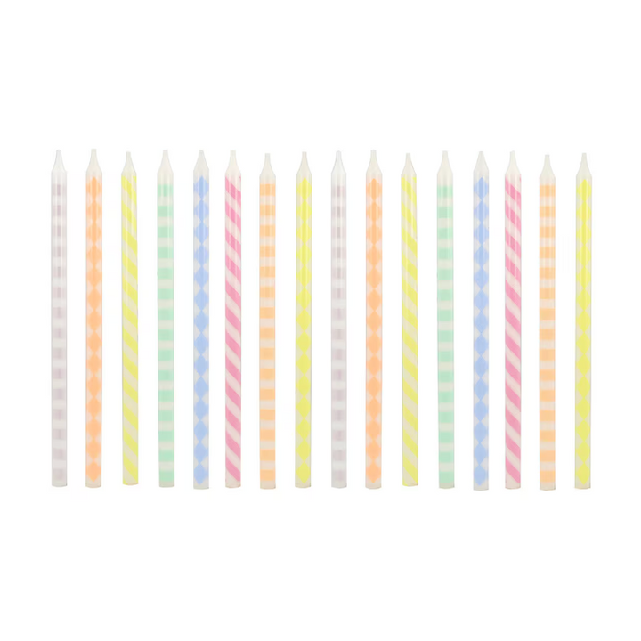 Pastel Patterned Candles