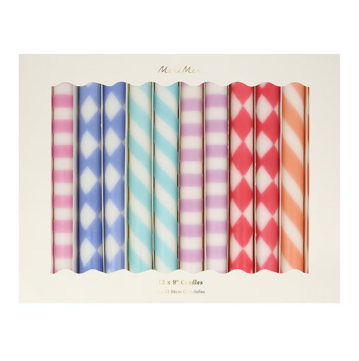 Patterned Table Candles