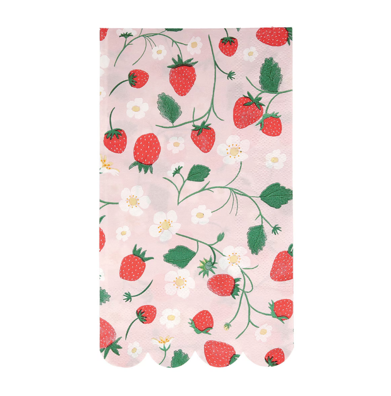 Strawberry Pattern Guest Towels
