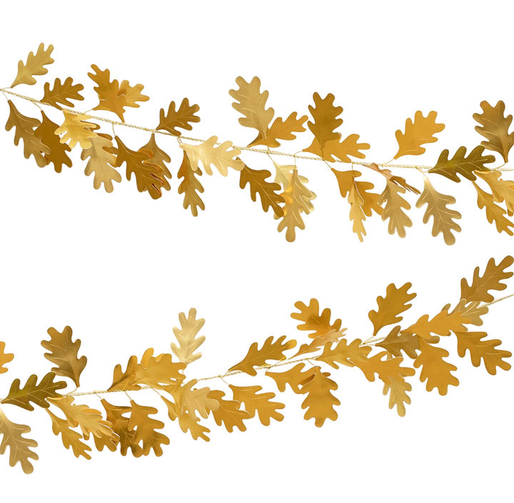 Golden Oak Leaves Garland