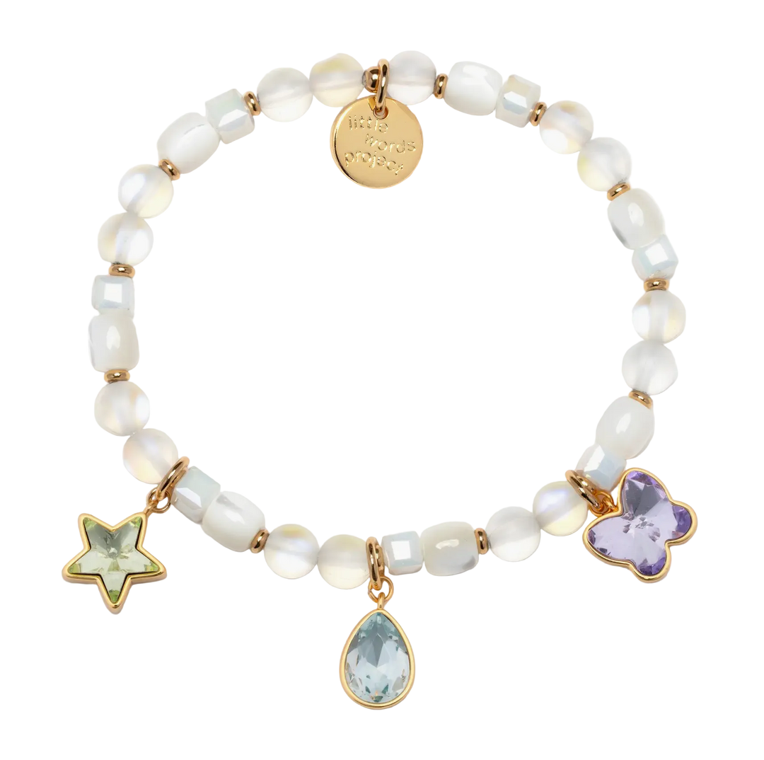Pastel Gems Charm Bracelet