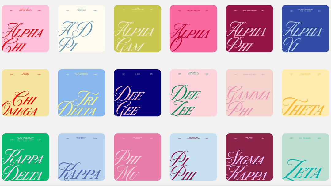 Sorority Coasters