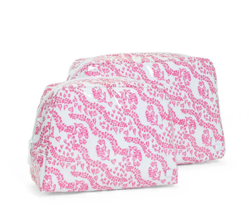 Pink Hearts Luxe Gloss Wash Bag