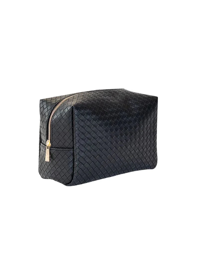 Woven Jet Cosmetic Bag