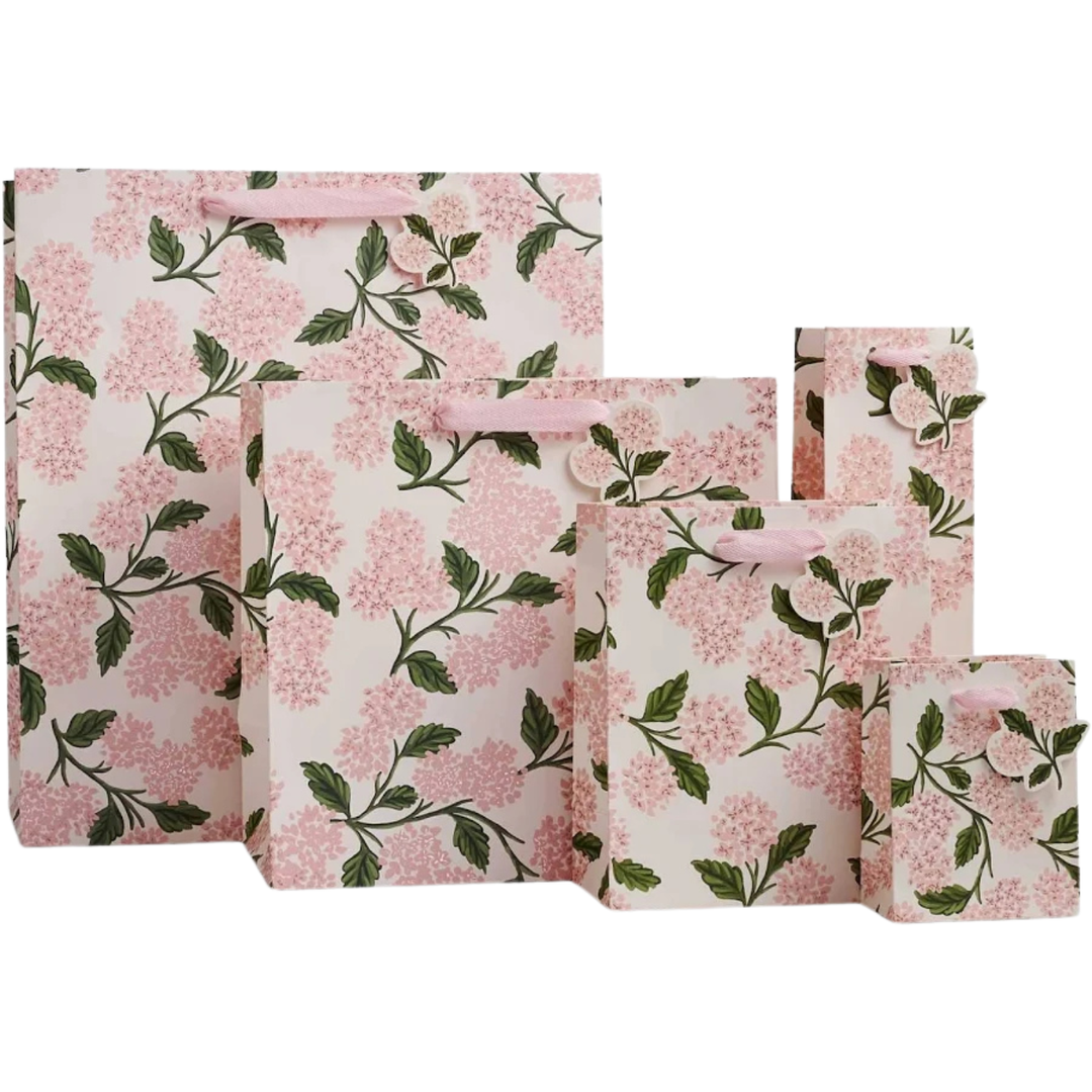 Large Pink Hydrangea Gift Bag