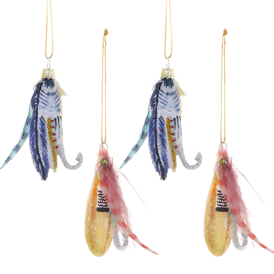 Vintage Fishing Flies Ornament