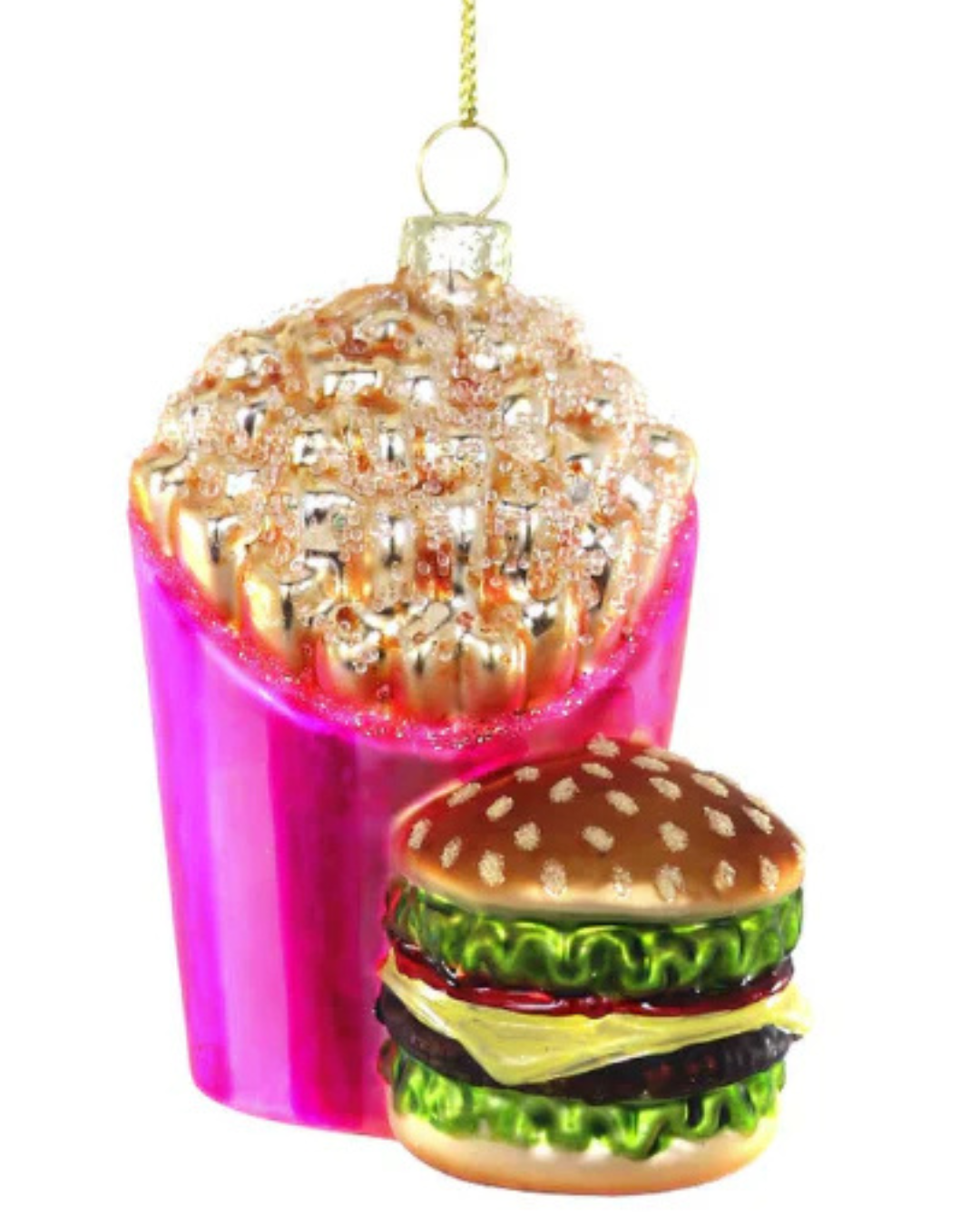Burger and Fries Ornament