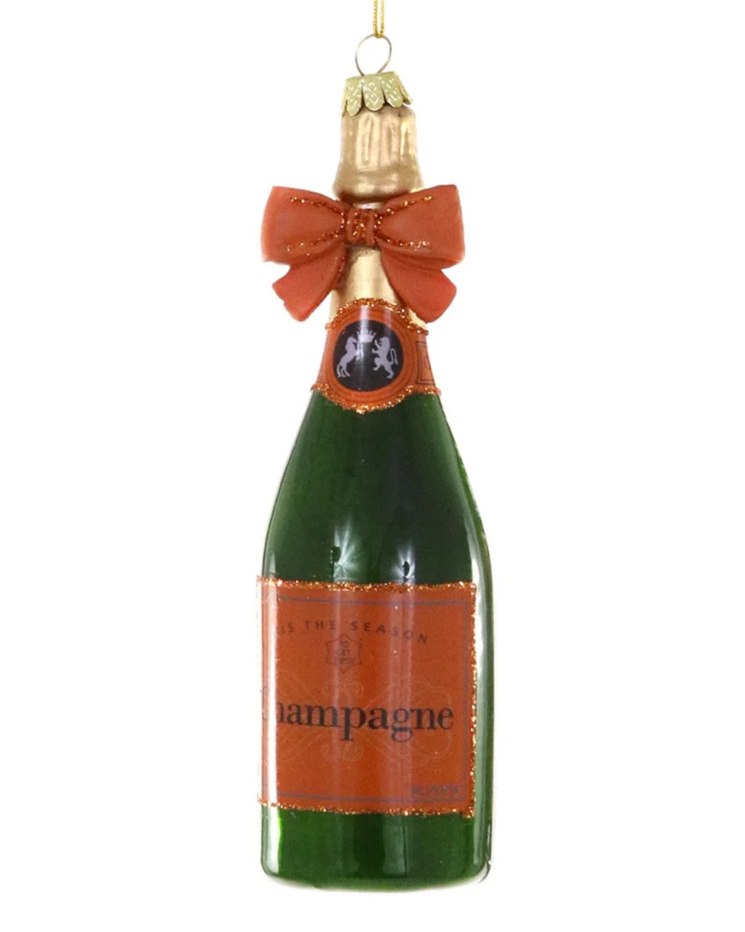 Champagne Bow Ornament