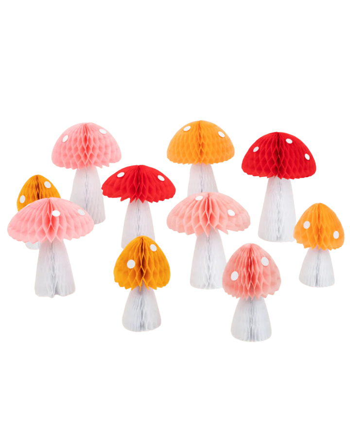 Honeycomb Mushroom Decorations