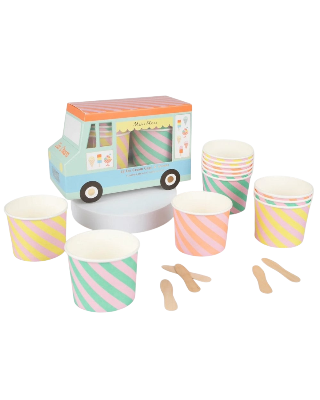 Ice Cream Cups & Spoons