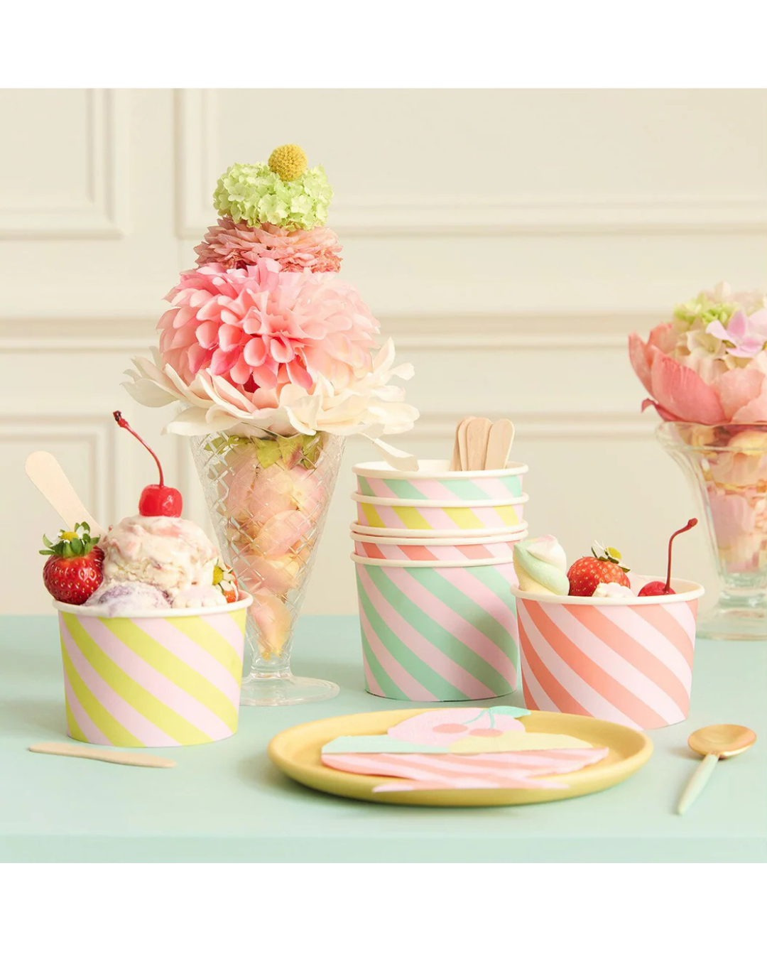 Ice Cream Cups & Spoons