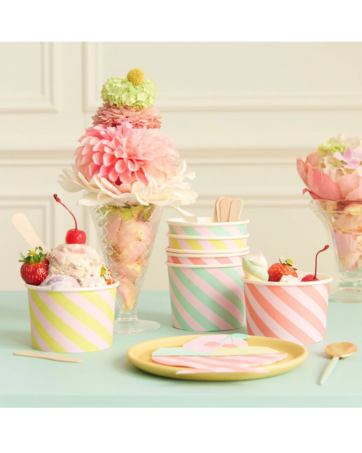 Ice Cream Cups & Spoons