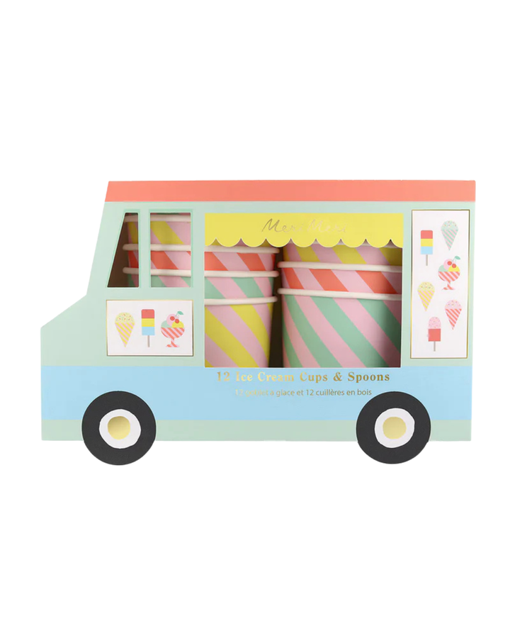 Ice Cream Cups & Spoons