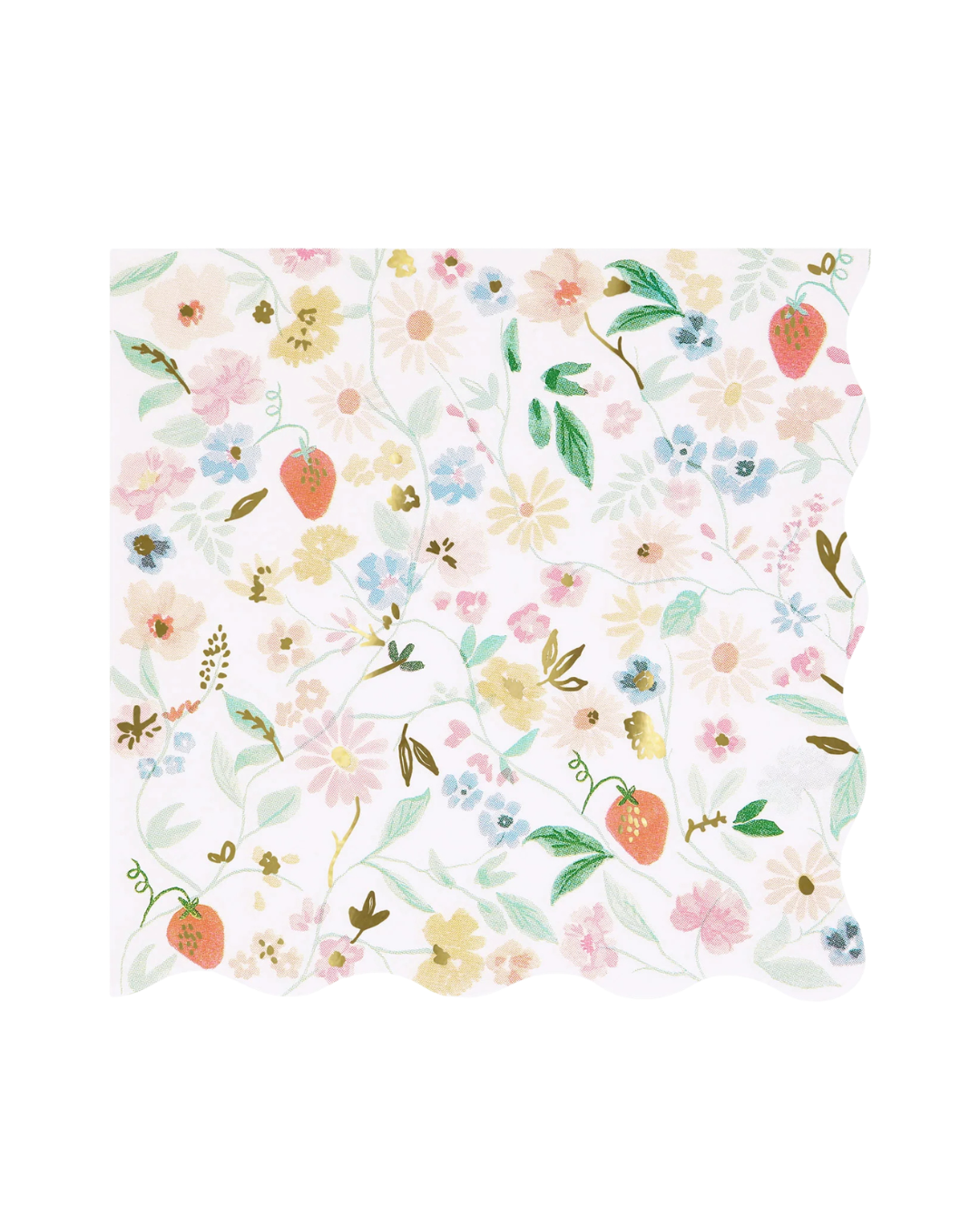 Elegant Floral Small Napkins