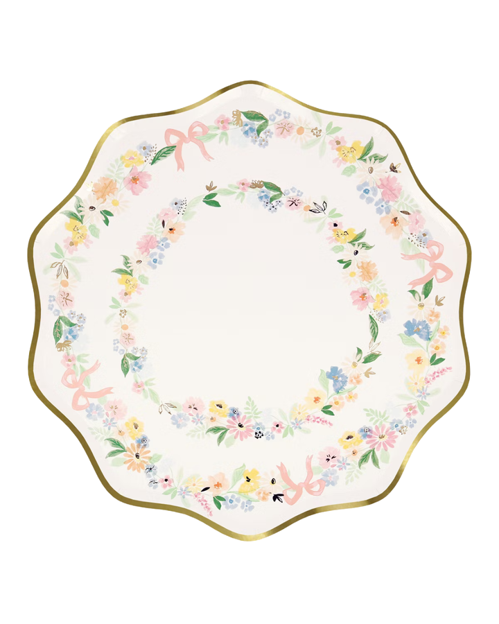 Elegant Floral Dinner Plates