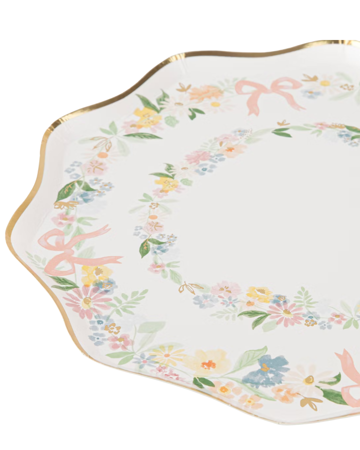 Elegant Floral Dinner Plates