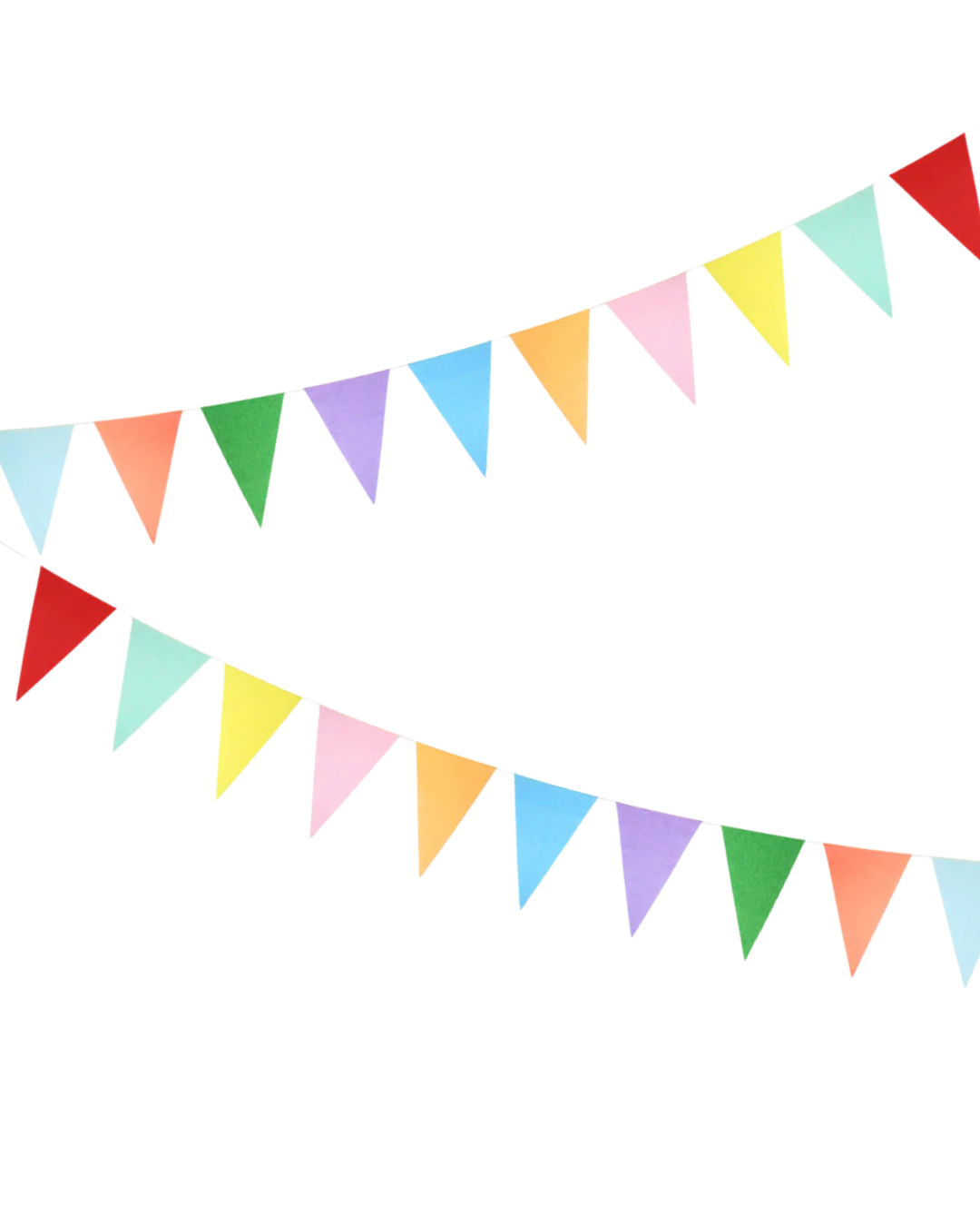 Bright Tissue Flag Garland