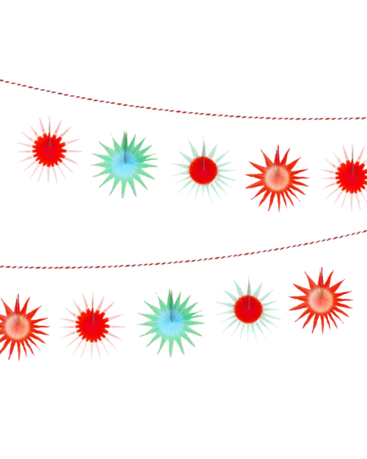 Tissue Paper Starburst Garland
