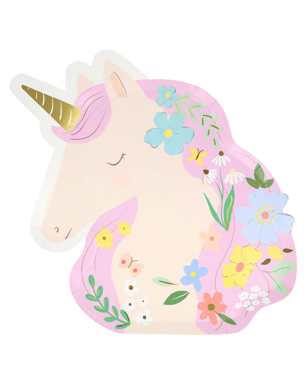 Meadow Unicorns Shaped Napkins