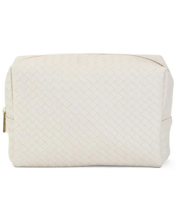 Woven Sand Cosmetic Bag