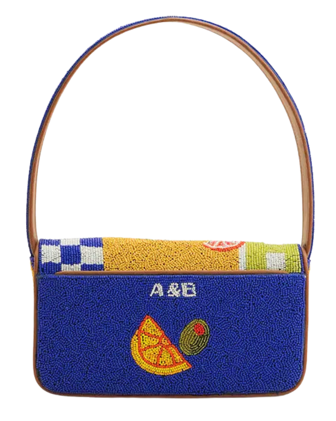 Mediterranean Sardine Hand-Beaded Shoulder Bag