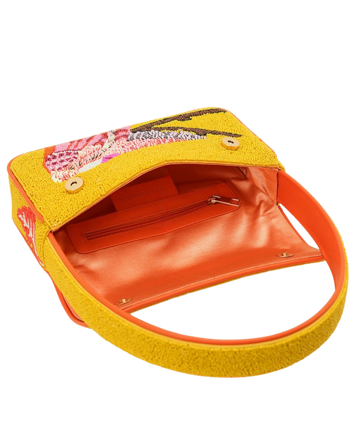 Tropical Toucan Handcrafted Beaded Shoulder Bag