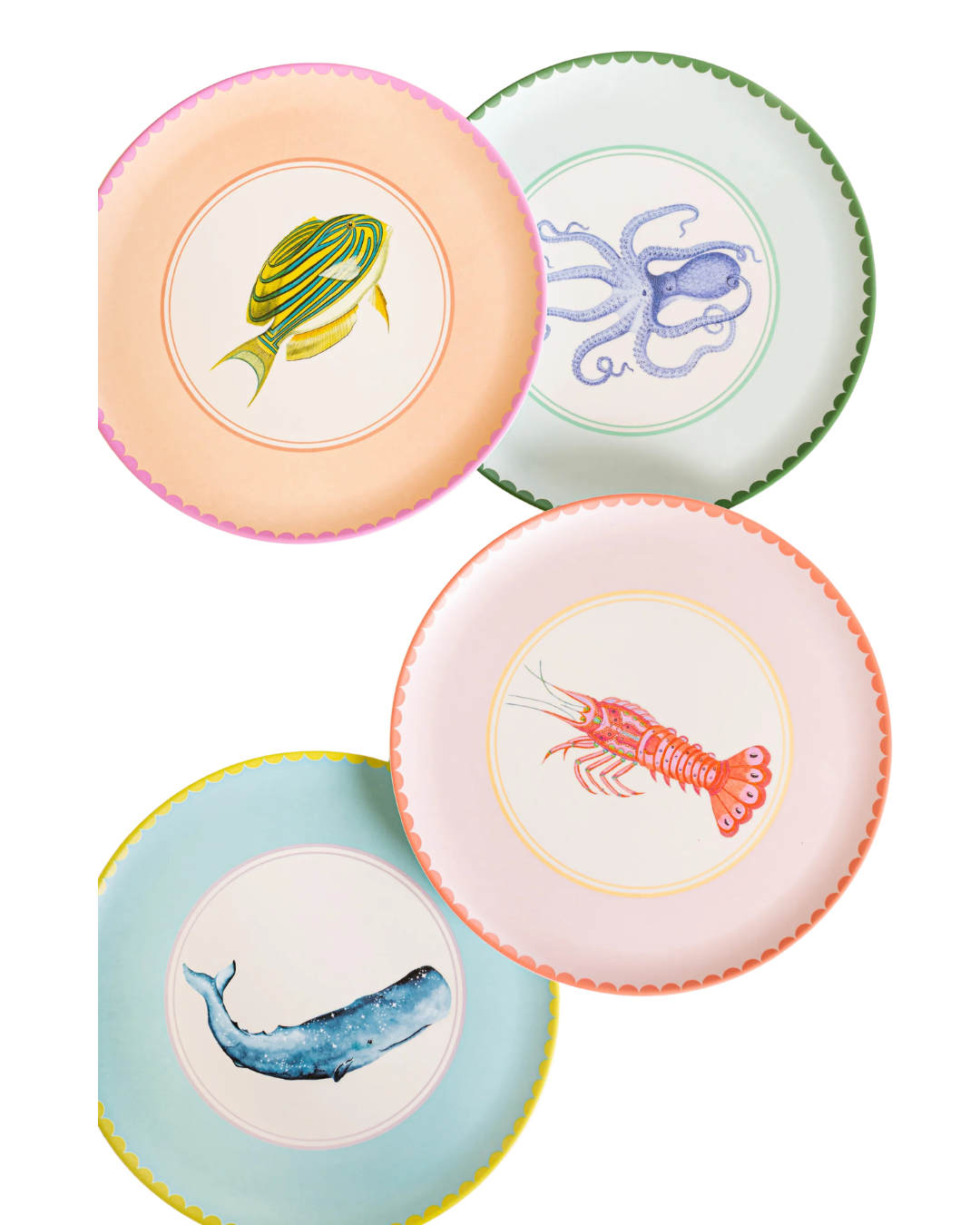Fishy Tea Plates