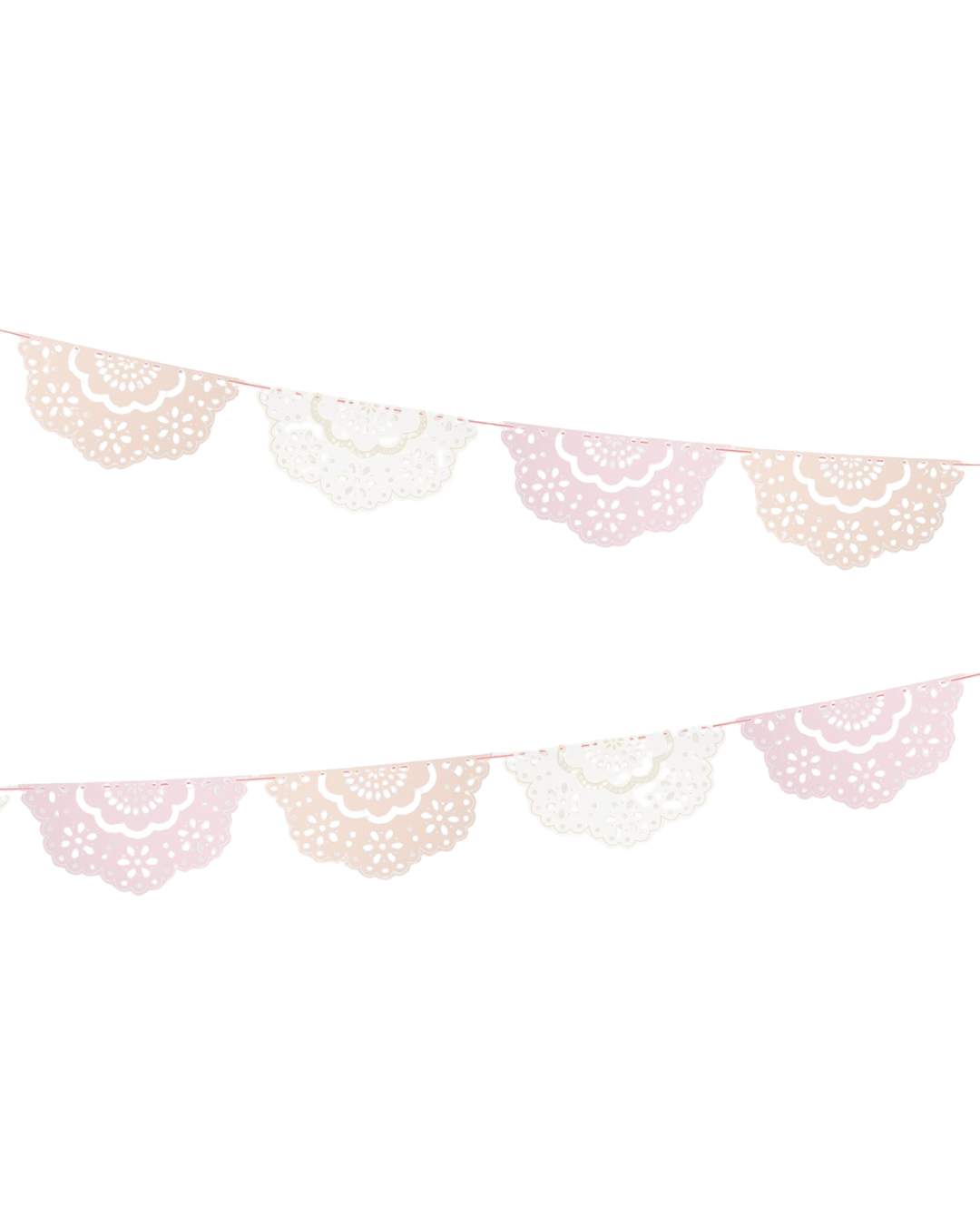 Broderie Anglaise Lace Multi Pennant Garland